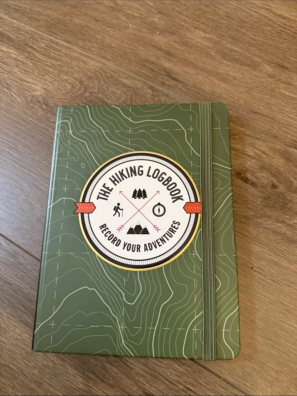 The Hiking Logbook Green Adventure Notebook - Record Your Adventures